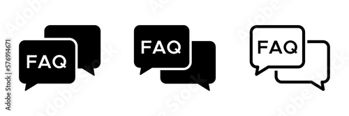 FAQ vector icons