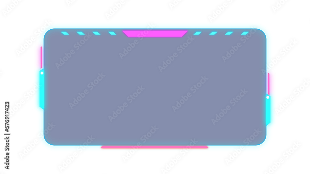 Abstract HUD display infographic sci-fi futuristic frame information