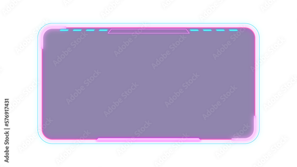 Abstract HUD display infographic sci-fi futuristic frame information