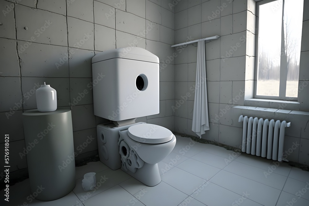 modern toilet created using AI Generative Technology modern toilet created using AI Generative Technology