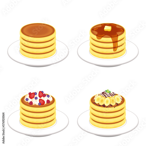 パンケーキ　セット 4段 皿