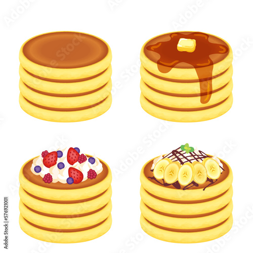 パンケーキ　セット 4段