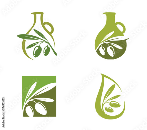 Olive oil logo template