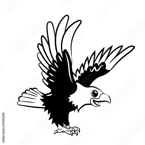 eagle silhouette vector
