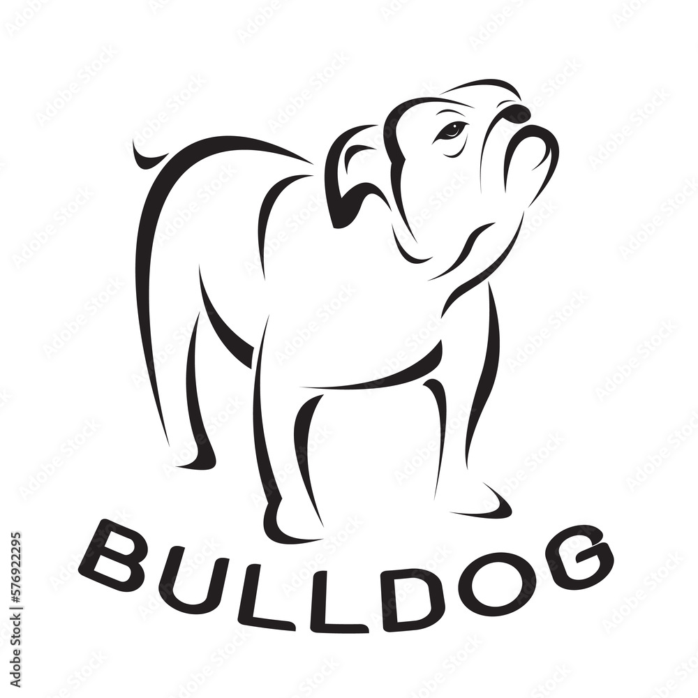 Bull dog design isolated on transparent background. Pet. Animal.