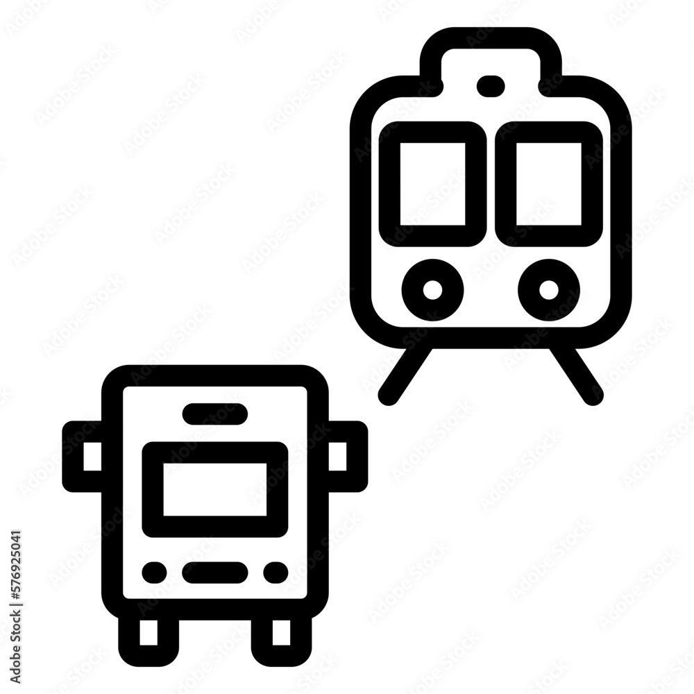 Vector Design Public Transport Icon Style Vector Design Public Transport Icon Style
