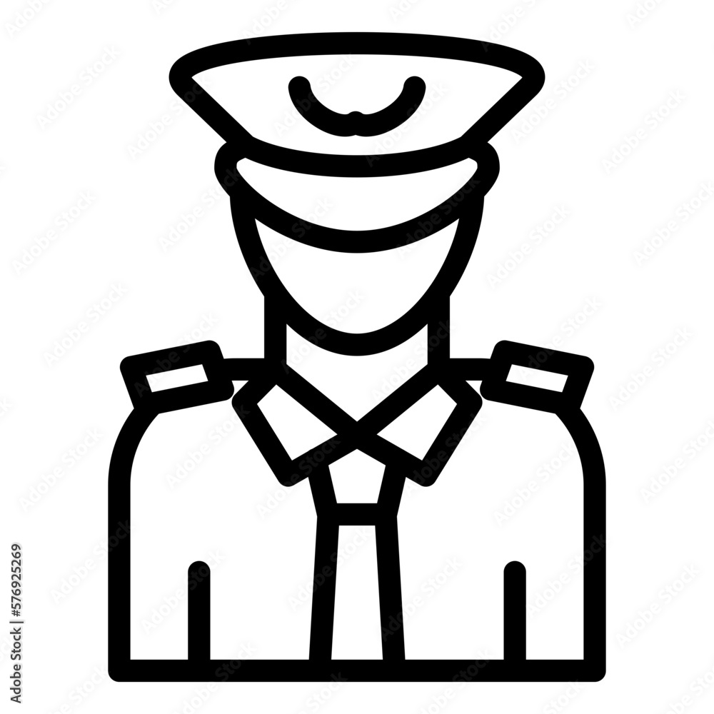 Vector Design Captain Icon Style Vector Design Captain Icon Style