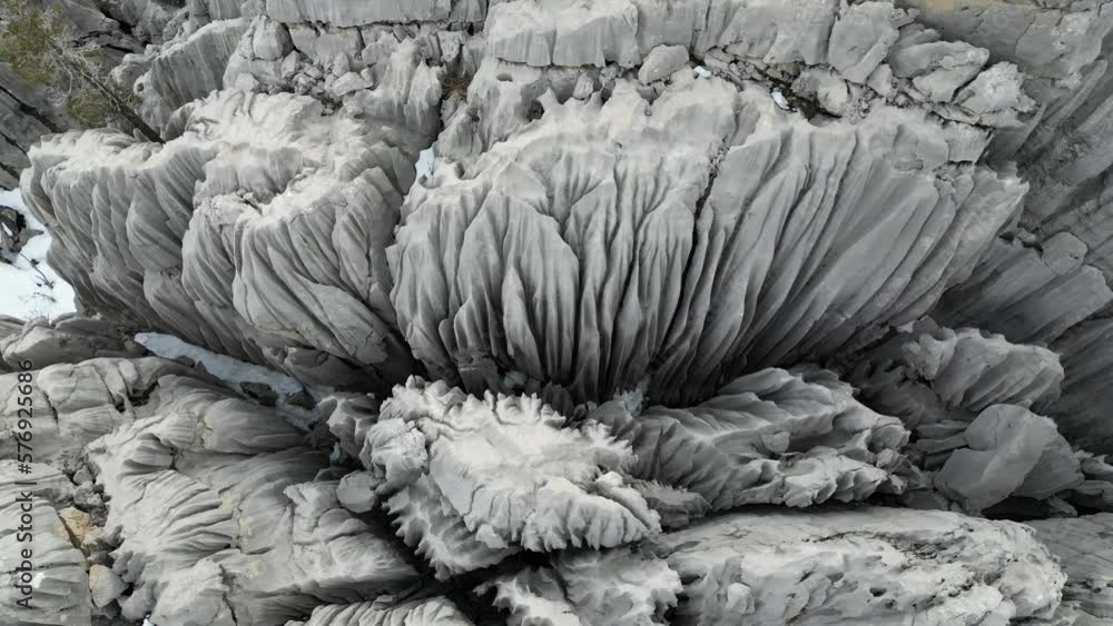 Creative shapes and formations of sharp, jagged and dangerous cliffs Creative shapes and formations of sharp, jagged and dangerous cliffs