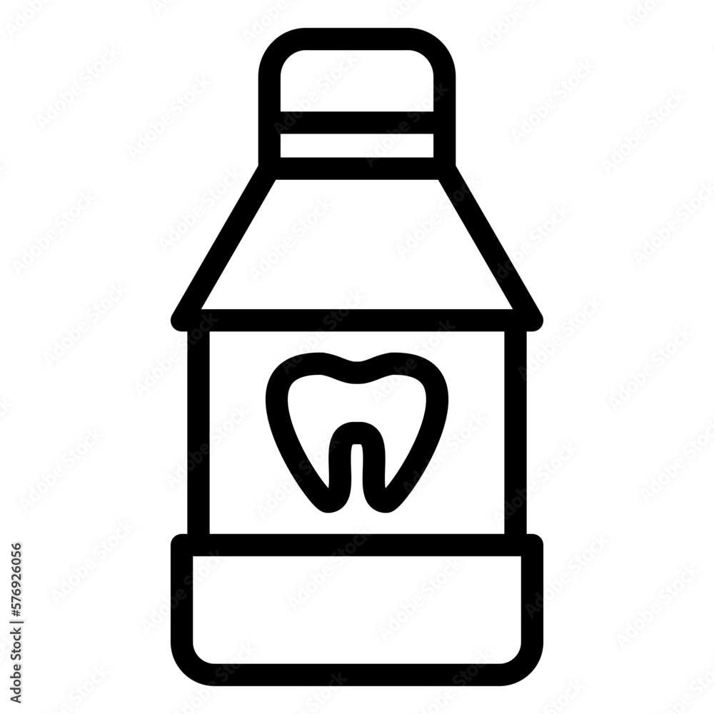Vector Design Mouthwash Icon Style Vector Design Mouthwash Icon Style