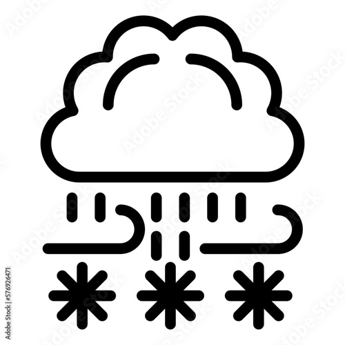 Vector Design Blizzard Icon Style