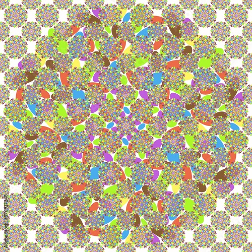 Ellipse patterns  Oval shapes make up a circle  Beautiful multicolored images are used as background images.