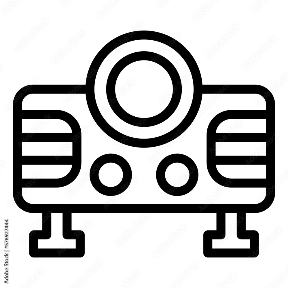 Fototapeta premium Vector Design Video Projector Icon Style