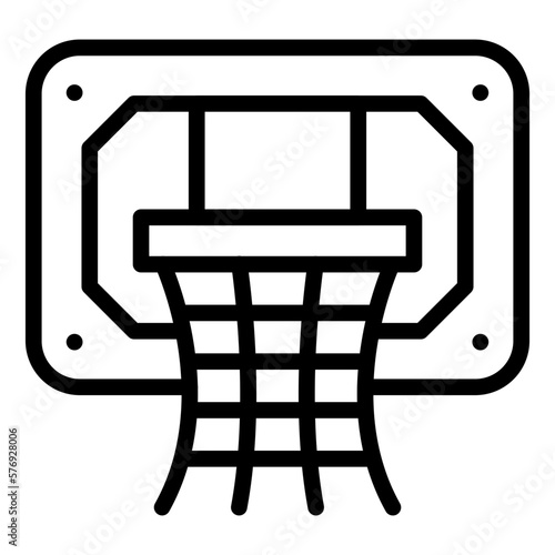 Vector Design Basketball Hoop Icon Style