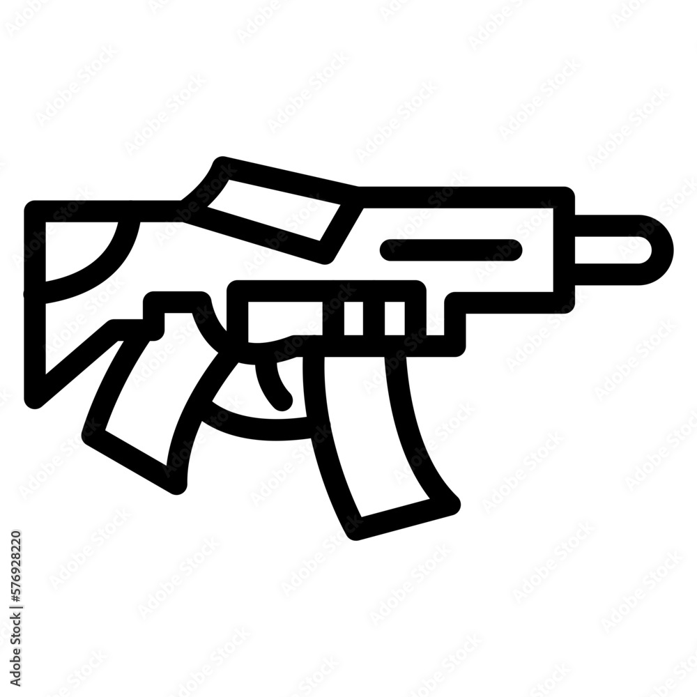 Vector Design Machine Gun Icon Style Vector Design Machine Gun Icon Style