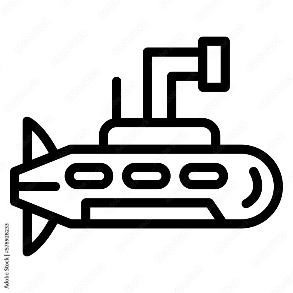 Vector Design Army Submarine Icon Style Vector Design Army Submarine Icon Style
