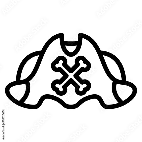Vector Design Pirate Cap Icon Style
