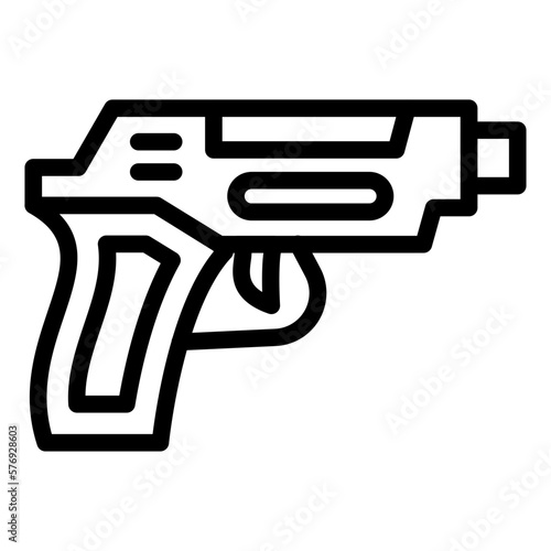 Vector Design Gun Icon Style