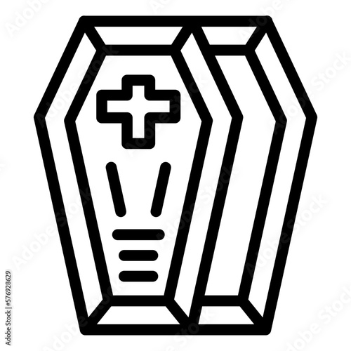 Vector Design Coffin Icon Style