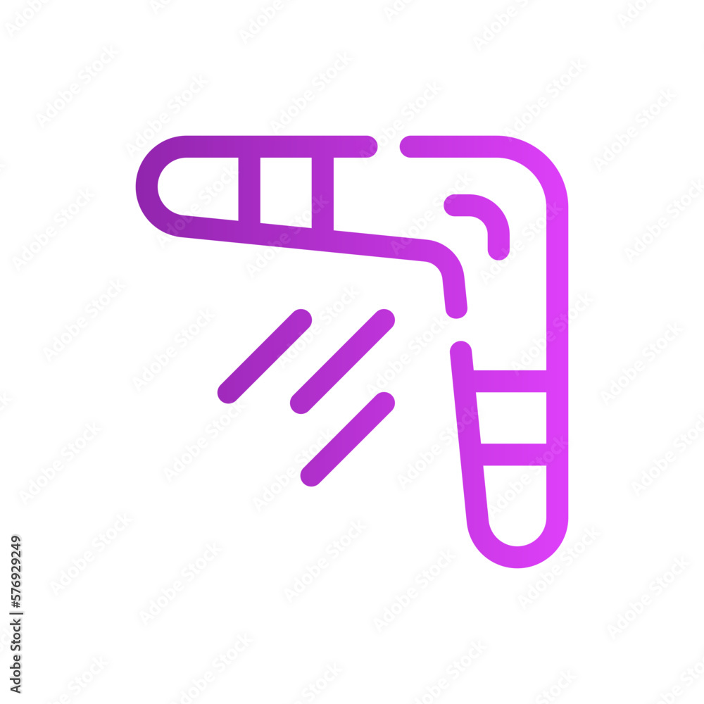 boomerang gradient icon boomerang gradient icon