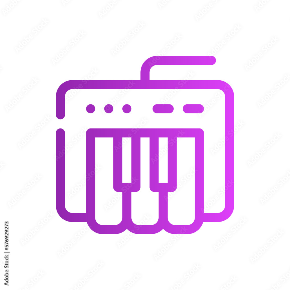 piano gradient icon piano gradient icon