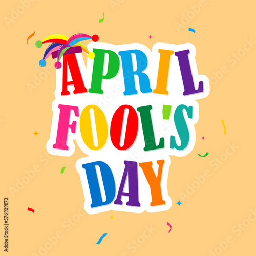 Vector illustration for April fool’s day