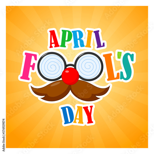 Vector illustration for April fool’s day