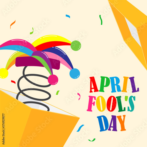 Vector illustration for April fool’s day