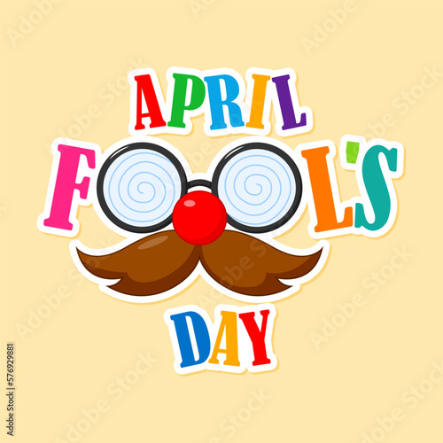 Vector illustration for April fool’s day