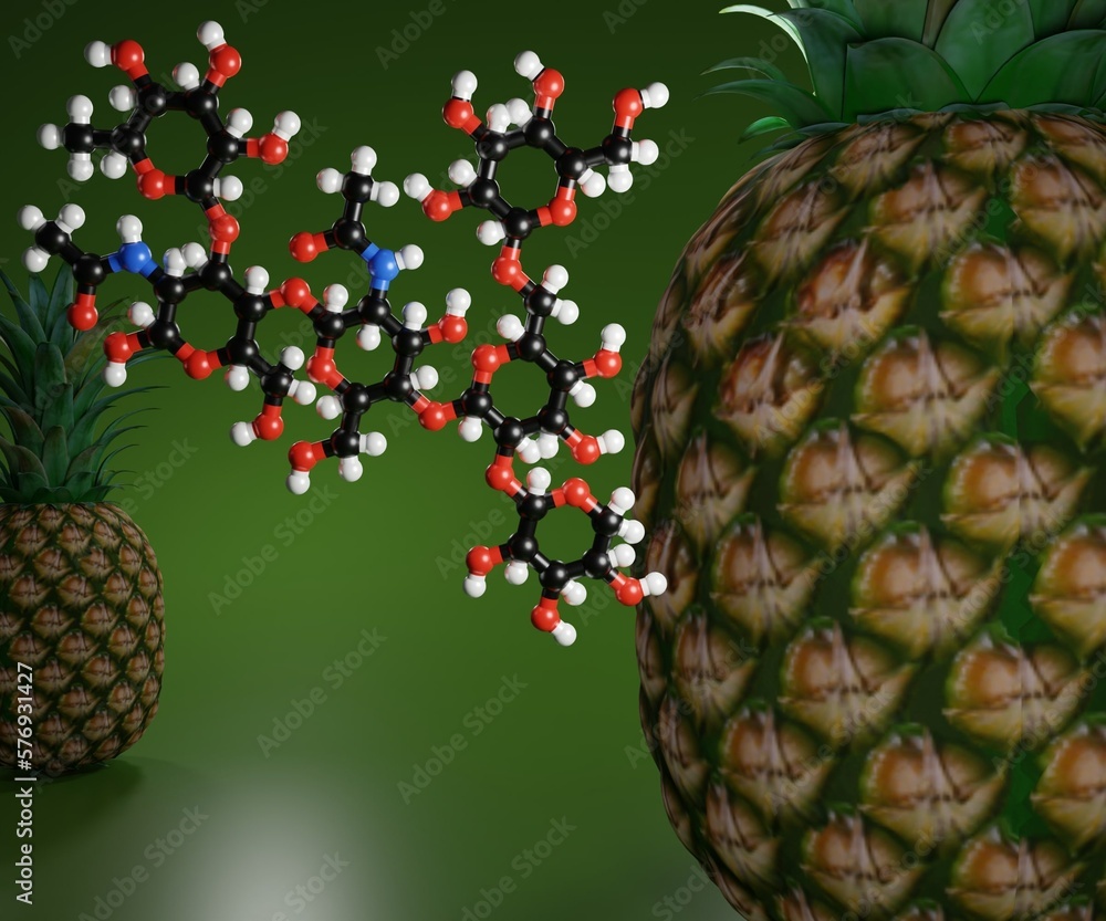 Bromelain in pineapple is a type of enzyme known as a protease, which