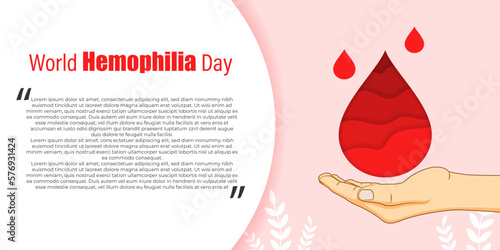 Vector illustration for World Hemophilia Day