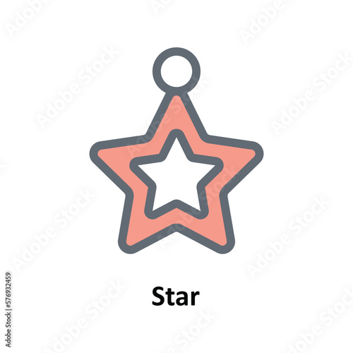 Star Vector Solid Icons. Simple stock illustration stock