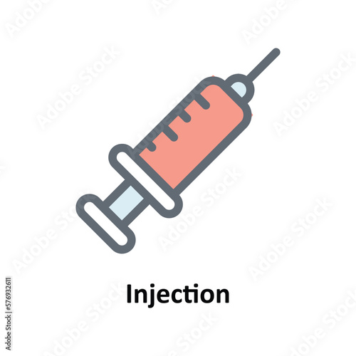 Injection Vector   Solid Icons. Simple stock illustration stock