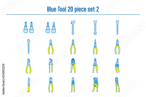 青い工具の20点セットno.2