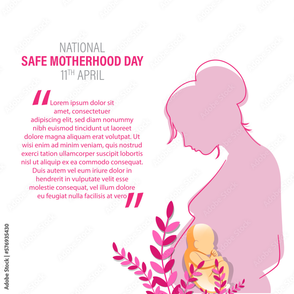 vector illustration for national safe motherhood day vector illustration for national safe motherhood day