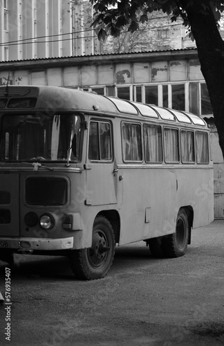 Old soviet bus PAZ-672