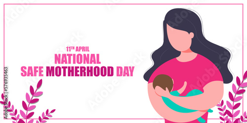 vector illustration for national safe motherhood day