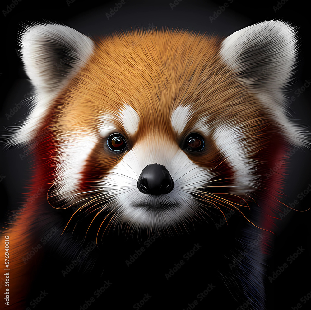 Fototapeta premium Cute red panda