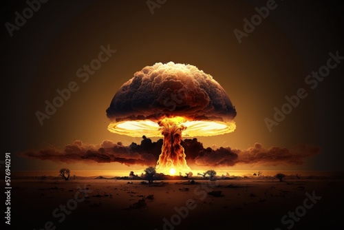  Nuclear war, nuclear mushroom