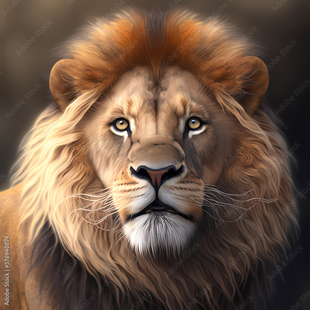 Lion Head And Face Lion Head And Face