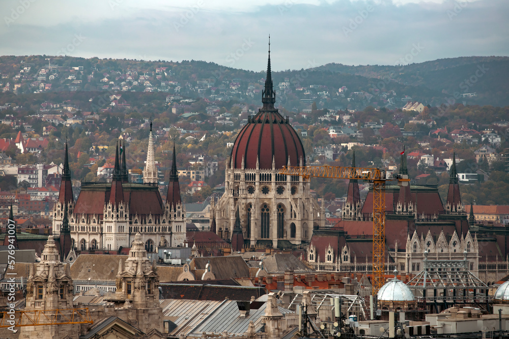 Fototapeta premium Budapest beautiful panoramic view.