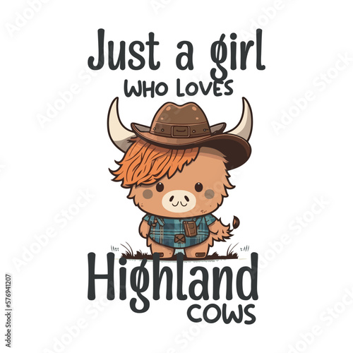 Just a girl who love highland cow,  funny t shirt design vector,highland, scottish, cow, girl, loves, cows, t-shirt, highland, cow, print, animal, bolly, shirley, t-shirt, macarthur, cow lover
