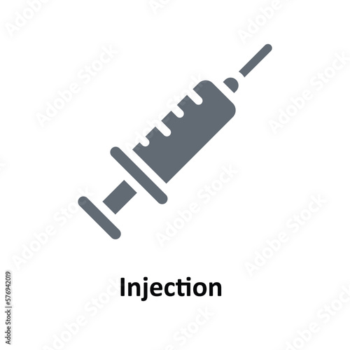 Injection Vector     Solid Icons. Simple stock illustration stock