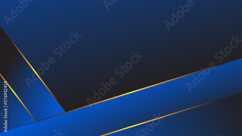 Elegant and Radiant Blue and Gold Design