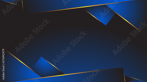 Elegant and Radiant Blue and Gold Design