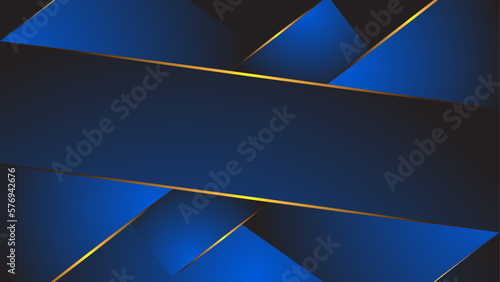 Elegant and Radiant Blue and Gold Design