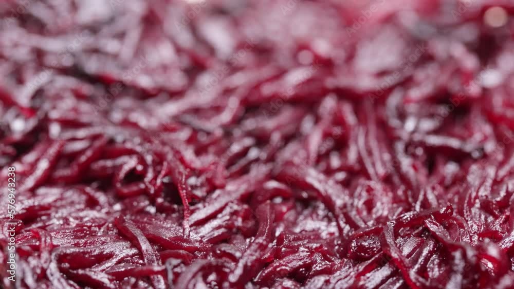 Spoiled boiled beets with white mold Spoiled boiled beets with white mold
