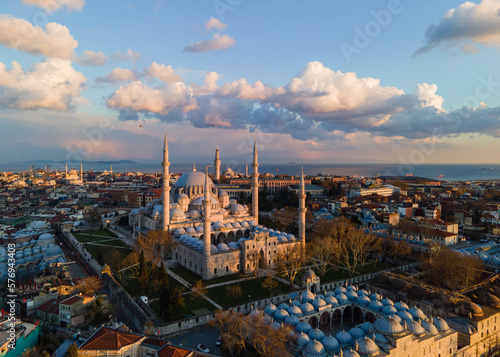 Suleymaniye Mosque Drone Photo  Fatih Istanbul  Turkey
