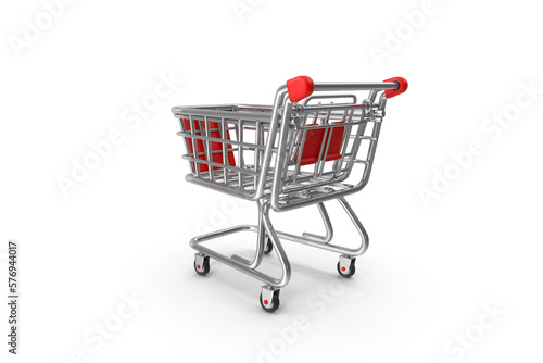 red shopping cart