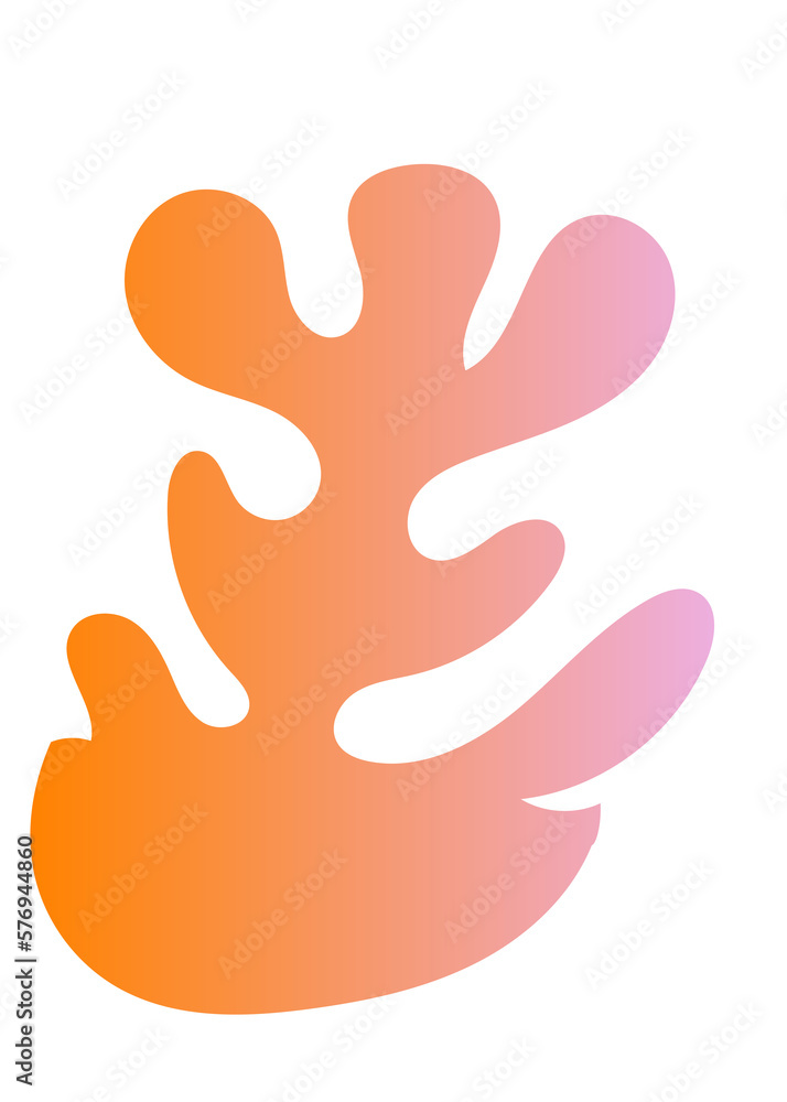 Abstract Shapes Gradient Decor 