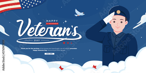 Veteran's day vector concept illustration